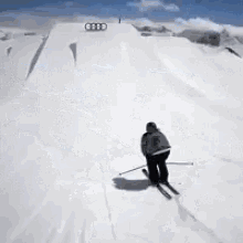 Snowboarder Back Flip GIF