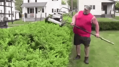 Landscaping GIF - Landscaping Trying To Landscape Mowing GIFs