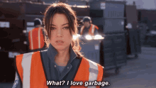 I Love Garbage April Ludgate GIF - I Love Garbage April Ludgate Aubrey Plaza GIFs