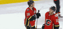 Calgary Flames Flames GIF - Calgary Flames Flames Jump And Hug GIFs