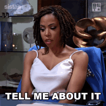 Tell Me About It Andrea Barnes GIF - Tell Me About It Andrea Barnes Sistas GIFs