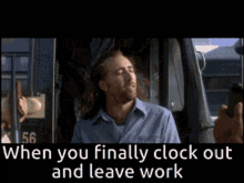 Clock Out Finally GIF - Clock Out Finally Leaving Work GIFs