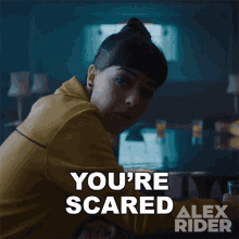 Youre Scared Kyra GIF - Youre Scared Kyra Alex Rider GIFs