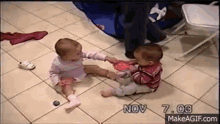 Baby Fight GIF - Baby Fight GIFs
