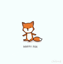 Happy Happy Fox GIF