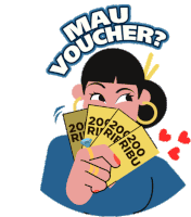 Buningsih Mau Voucher Sticker - Buningsih Mau Voucher Stickers
