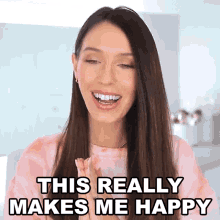 This Really Makes Me Happy Shea Whitney GIF - This Really Makes Me Happy Shea Whitney Im So Happy To Have This GIFs