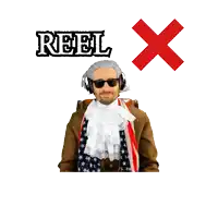 a man wearing headphones is giving a thumbs up next to a check mark that says real
