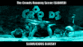 a poster for the croods running scene slowed slowlicious bluesky