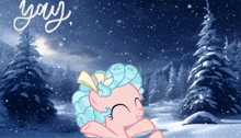 Cozy Glow My Little Pony Friendship Is Magic GIF - Cozy Glow My Little Pony Friendship Is Magic Snow GIFs