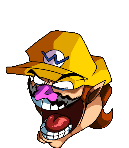 Wario Apparition Fnf Sticker - Wario Apparition Fnf Fnf Classified Stickers