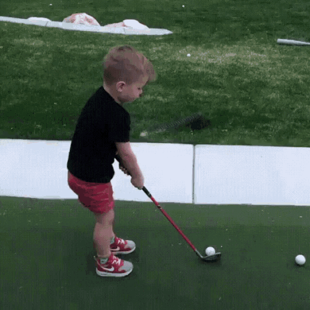 Golf Kid GIF - Golf Kid Swing - Discover & Share GIFs