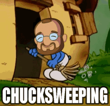 Chuckmates Sweeping GIF - Chuckmates Chuckmate Chuck GIFs