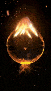 a ring of fire is surrounded by a circle of fire