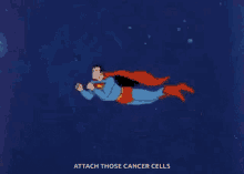 Fightingthe Chemo Radiation Superman GIF - Fightingthe Chemo Radiation Superman Attack Those Cancer Cells GIFs