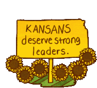 Kansans Deserve Strong Leaders Kansans Sticker - Kansans Deserve Strong Leaders Strong Leaders Kansans Stickers
