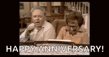 Archie And Edith Bunker Laugh GIF