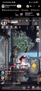a screenshot of a game on a phone with chinese characters on the screen