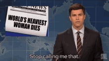 Colin Jost Stop Calling Me That GIF