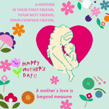 a mother 's love is beyond measure on a mother 's day card
