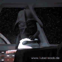Darth Vader Ironing GIF - Darth Vader Ironing Doing Chores GIFs