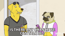 Is There Any Chance We Can Talk Irl Mr Peanutbutter GIF - Is There Any Chance We Can Talk Irl Mr Peanutbutter Pickles Aplenty GIFs