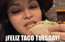 Feliz Taco Tuesday Comida GIF - Feliz Taco Tuesday Comida Comiendo GIFs