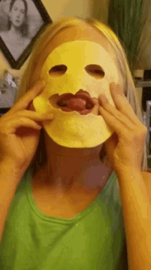 tortilla face togue out lick