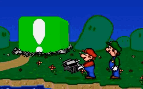 Mario Teaches Typing GIF - Mario teaches typing - Discover & Share GIFs