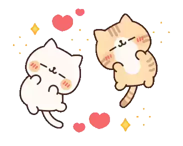Cute Cat Sticker - Cute Cat Sparkle Stickers