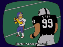 Nfl Simpsons GIF - Nfl Simpsons Illegal Tackle GIFs