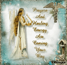 prayers sending good vibes healing energy wings