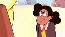 a cartoon character with a beard and a star on his shirt looks angry