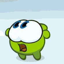 Pointing Up Om Nom GIF - Pointing Up Om Nom Om Nom And Cut The Rope GIFs