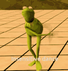 Insensitive Kermit Frog Dance Dancing Kermit GIF - Insensitive Kermit Frog Dance Dancing Kermit GIFs