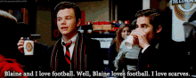 Glee Kurt Hummel GIF - Glee Kurt Hummel Blaine And I Love Football GIFs