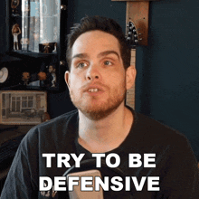 Try To Be Defensive Sam Johnson GIF - Try To Be Defensive Sam Johnson Take A Defensive Stance GIFs