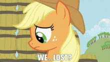 My Little Pony Applejack GIF - My Little Pony Applejack We Lost GIFs