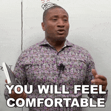 You Will Feel Comfortable James GIF - You Will Feel Comfortable James Engvid GIFs