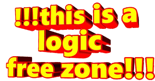 This Is A Logic Free Zone Redestein Sticker - This Is A Logic Free Zone Redestein Stickers