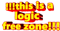 This Is A Logic Free Zone Redestein Sticker - This Is A Logic Free Zone Redestein Stickers