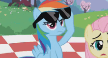 Rainbow Dash Deal With It GIF - Rainbow Dash Deal With It Mlp GIFs