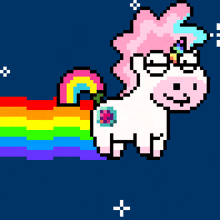 Sunshine Rainbow White Pony Daniwellp GIF - Sunshine Rainbow White Pony Daniwellp Nyan Cat GIFs