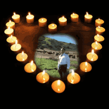 Candle Heart Love You GIF