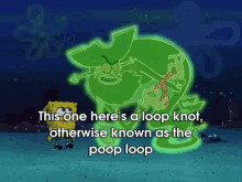 sponge bob square pants the flying dutchman loop knot poop loop