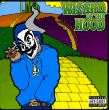 a wizard of the hood album cover with a cartoon character