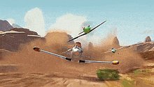 Racing Disney-planes GIF - Racing Disney-planes Dusty-crophopper GIFs