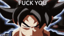 a screenshot of a cartoon character with the words " fuck you " written on it