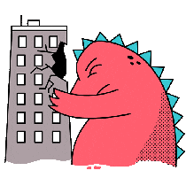 Frustration Monster Sticker - Frustration Monster Building Stickers