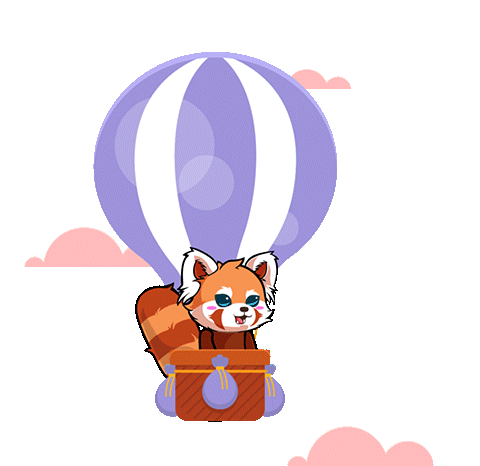 Balloon Rps Red Panda Squad Sticker - Balloon Rps Red Panda Squad Air Balloon Panda Stickers